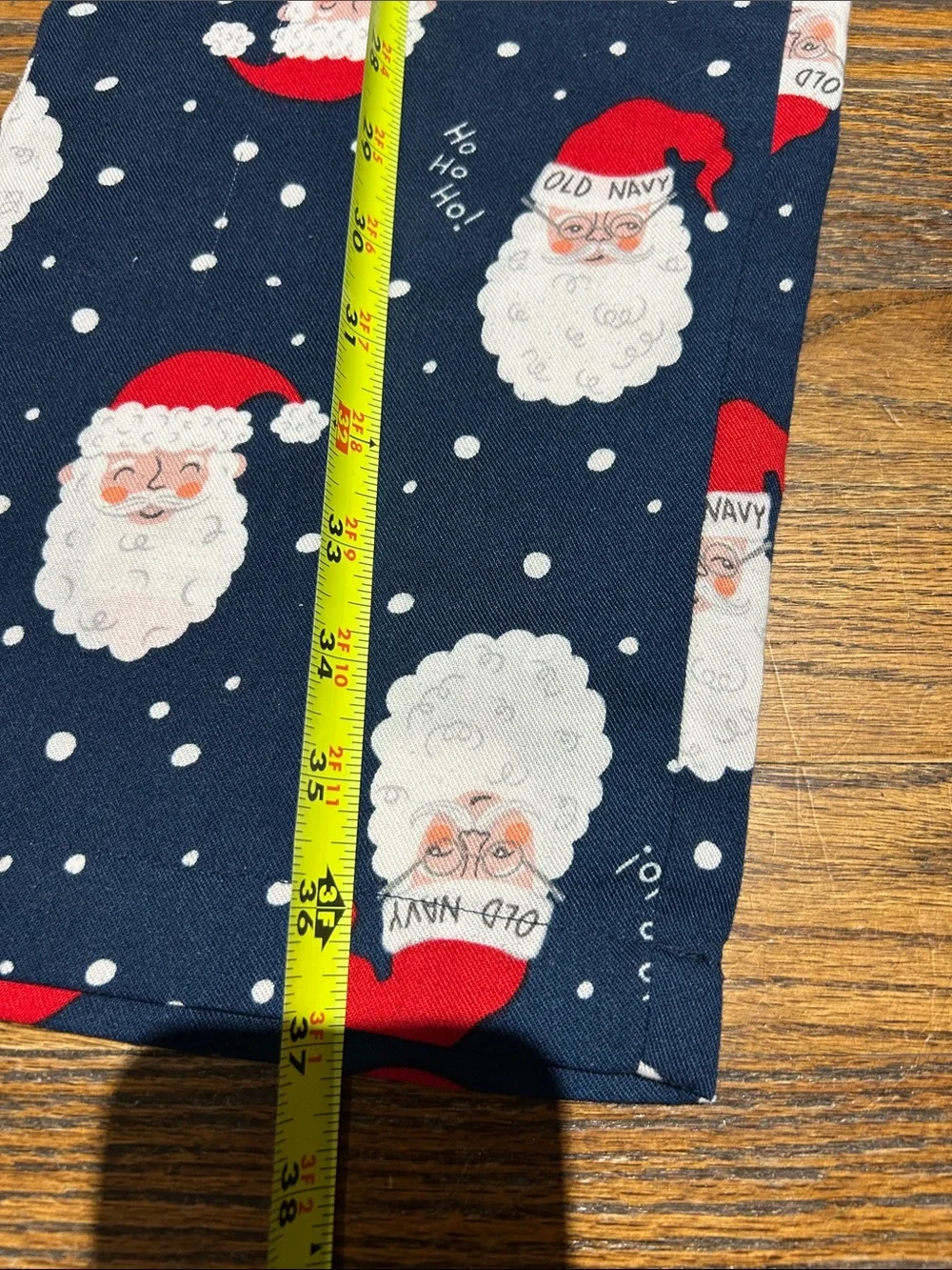 Old Navy Navy and Red Santa Face Kids Pajama Set XL 14-16